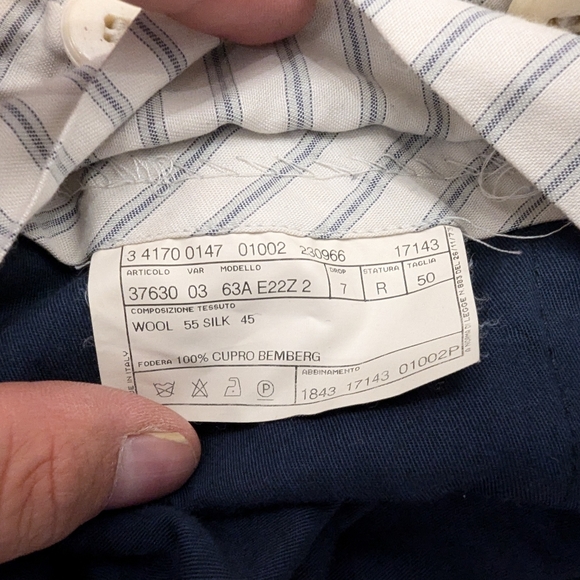 Pal Zileri sartorial 2 piece suit jacket 48R pants  50R - Picture 6 of 12